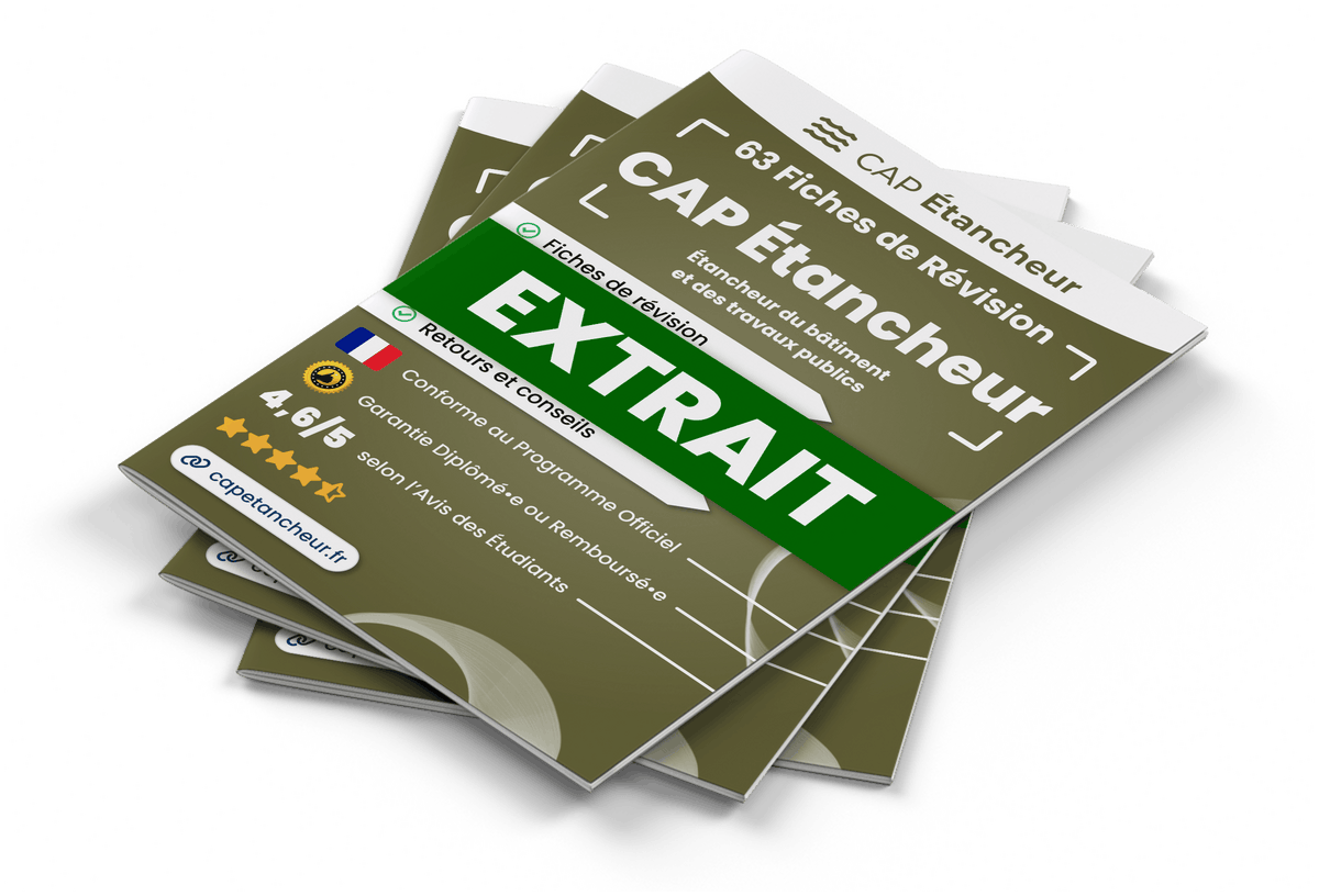 Extrait Fiches Révision gratuites CAP Étancheur